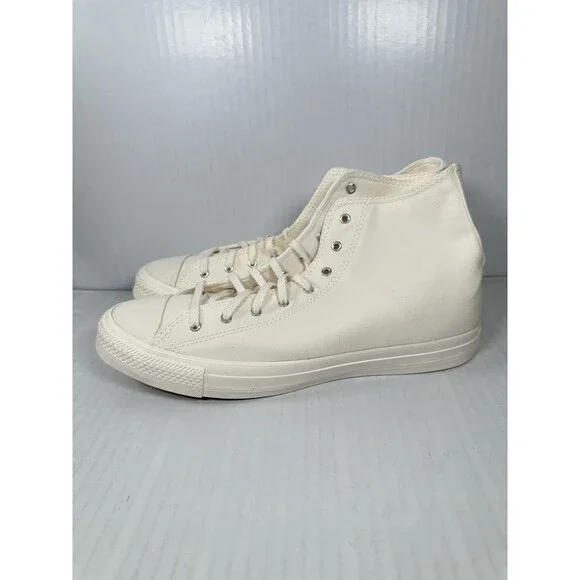 Size 9 Converse Chuck Taylor Hi Egret White Shoe Sneaker A10964C Mens NEW